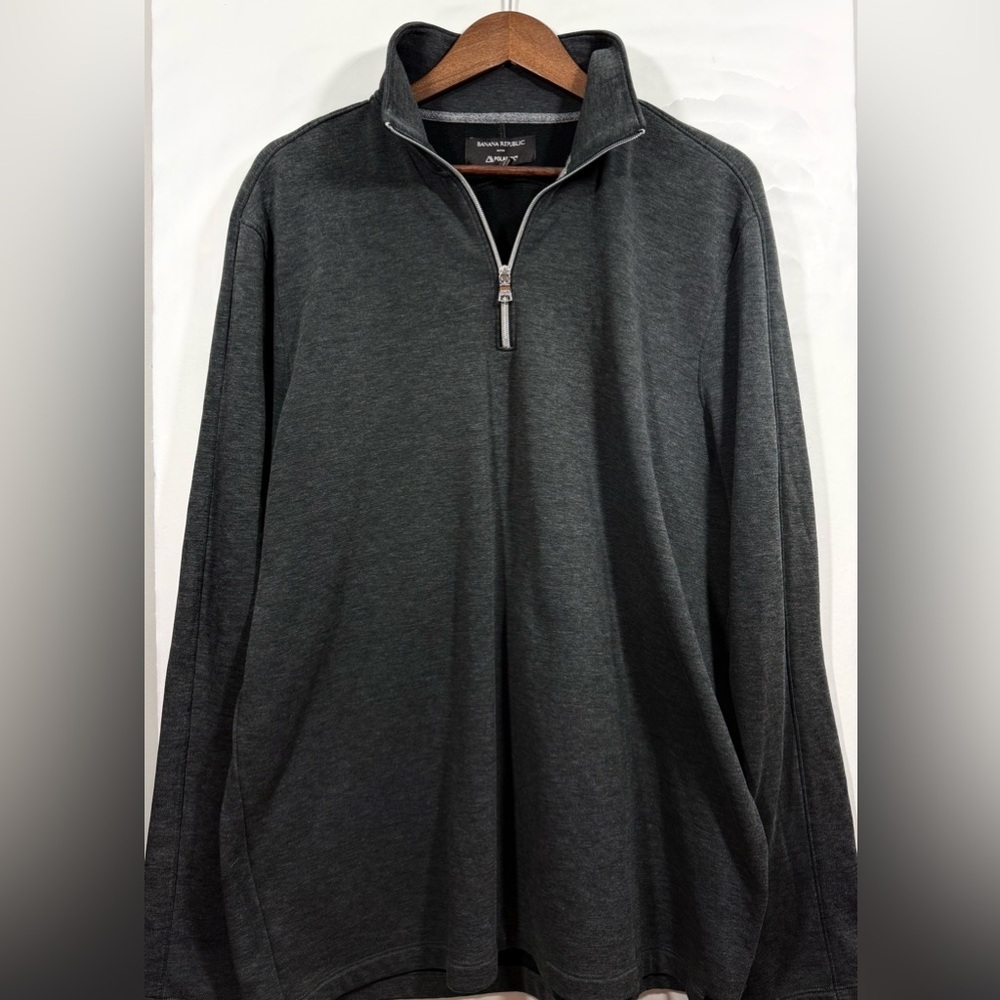 Banana Republic with Polartec Men's Charcoal Xl Zip-Up Fleece